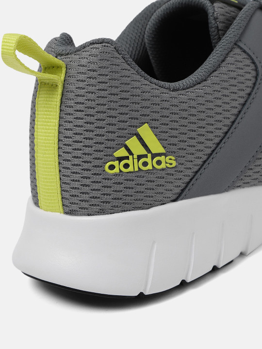 Men Grey Woven Design Merage Running Shoes