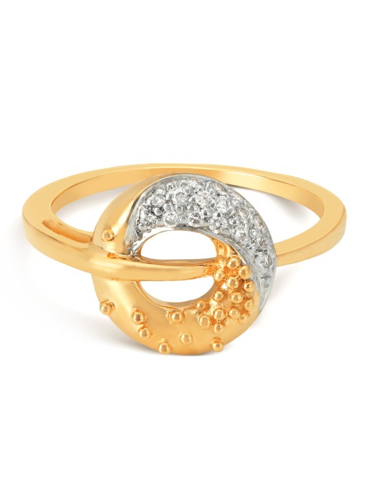 2.45 g 14-Karat Luna Gold Ring with Diamonds