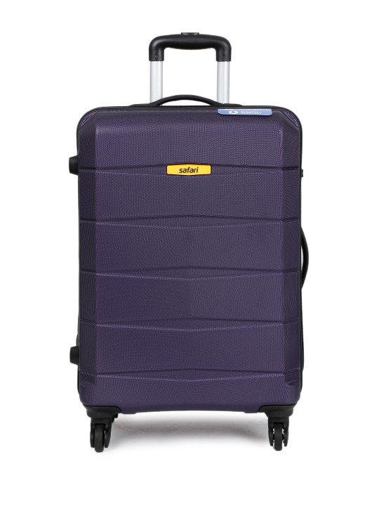 Unisex Purple Regloss Anti-Scratch Medium Trolley Suitcase