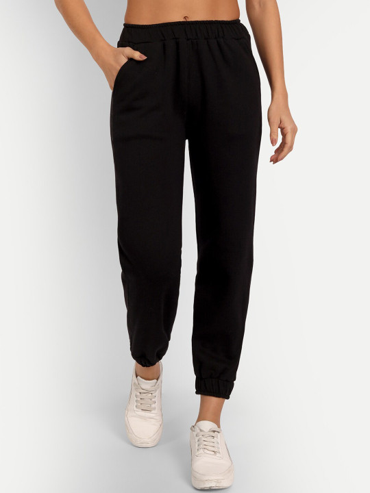 COLOR CAPITAL Women Black Solid Joggers