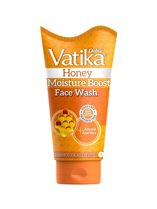 Dabur Vatika Honey Moisture Boost Face Wash with Almond & Aloe Vera – 150ml