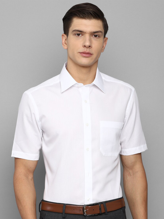 Louis Philippe Permapress Men White Wrinkle Free Formal Shirt