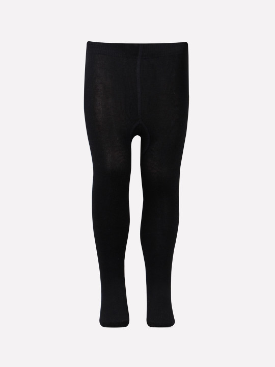 Bonjour Girls Black Knitted Tights