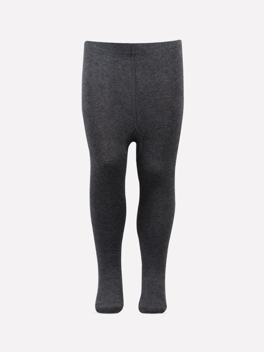 Bonjour Girls Charcoal Grey Knitted Tights