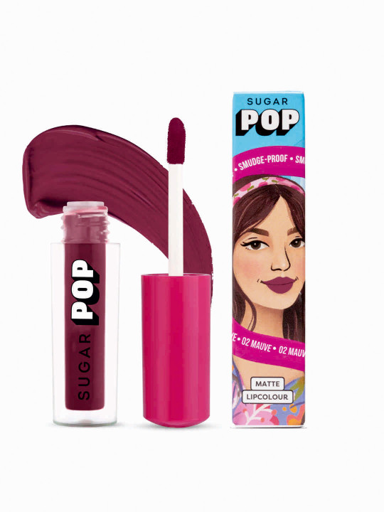 SUGAR POP Matte Lipcolour - 02 Mauve SUGAR POP Matte Lipcolour - 02 Mauve