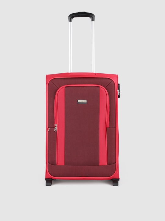 Aristocrat Unisex Red Solid TRIUMPH 65 Trolley Suitcase