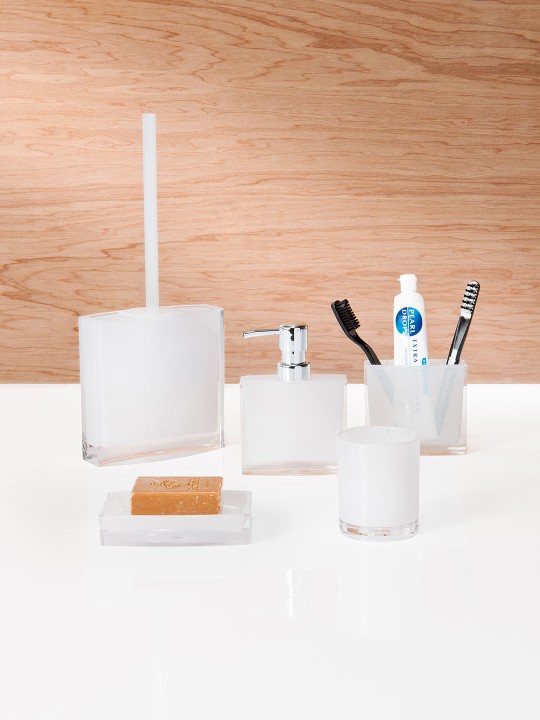 Howards Storage World Milky Acrylic Lotion Pump