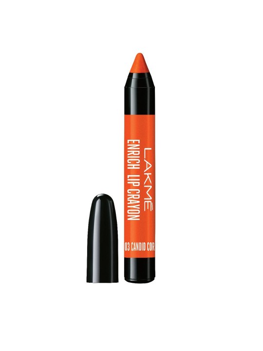 Lakme Enrich Lip Crayon, 03 Candid Coral