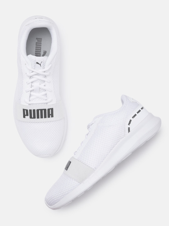 Puma Unisex Off White Solid Regular Urus Casual Sneakers