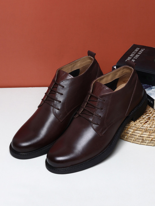 Teakwood Leathers Men Solid Leather Formal Derbys