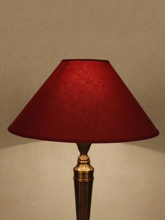 Maroon Table Top Lamp Shade