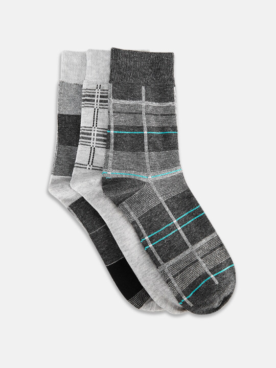 Honey by Pantaloons Men Grey Striped Scarf