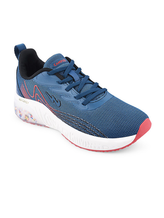 Campus Unisex Kids Red Mesh Sports Running Shoes