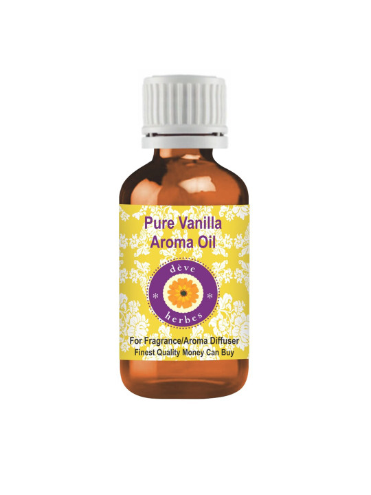 Deve Herbes Natural Therapeutic Grade Pure Vanilla Aroma Oil - 50 ml