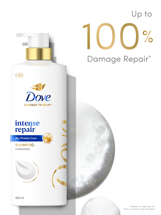 Dove Hair Therapy Intense Repair Shampoo with Glycerin 650 ml