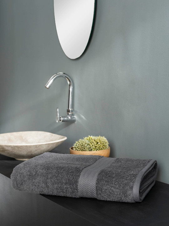 DDecor Quickdry Light Weight Cotton 500GSM Super Soft Adult Regular Bath Towel-59x30In