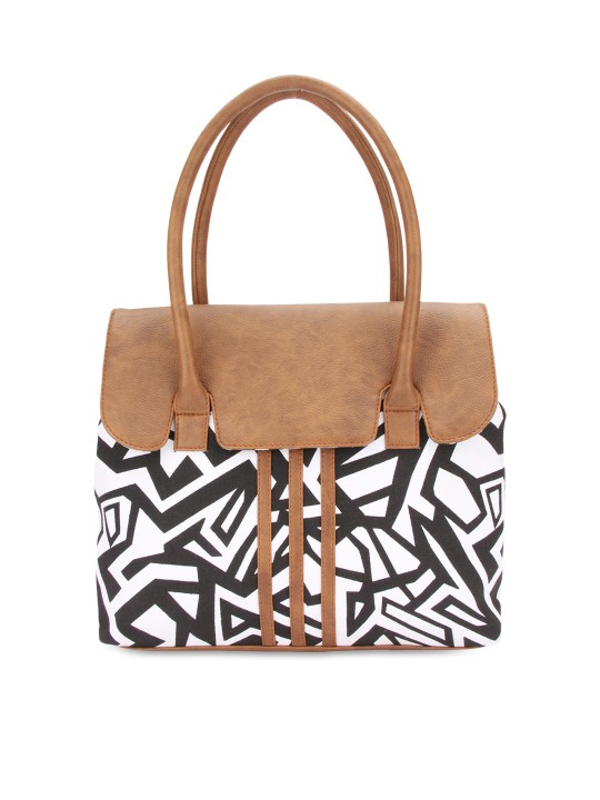 Brown Printed Shoulder Bag