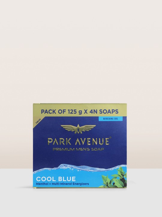 Park Avenue Set of 4 Cool Blue Soaps with Menthol & Multi-Mineral Energizers – 125g each