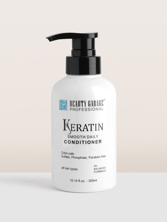 Beauty Garage Sulfate Free Keratin Smooth Daily Conditioner for All Hair Types - 300 ml