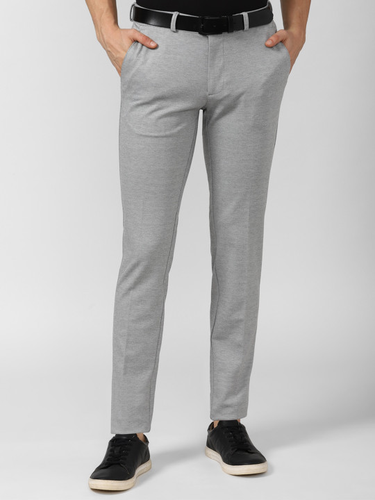 Van Heusen Sport Men Grey Slim Fit Trousers