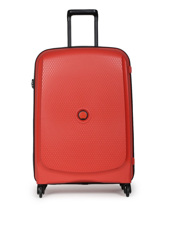 Unisex Red Belmont Large Trolley Suitcase