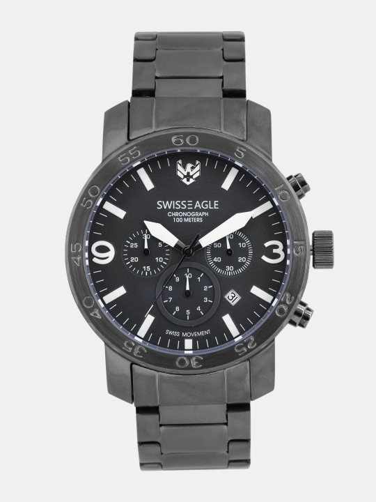 Men Charcoal Grey Analogue Watch SE-9102-22