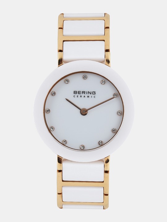 Women White Ceramic Sapphire Crystal Analogue Watch 11429-766