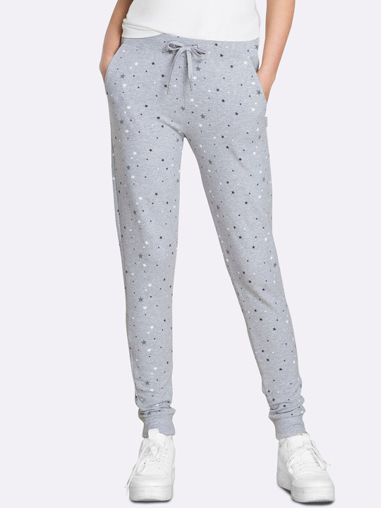 Van Heusen Women Plus Size Grey Printed Jogger