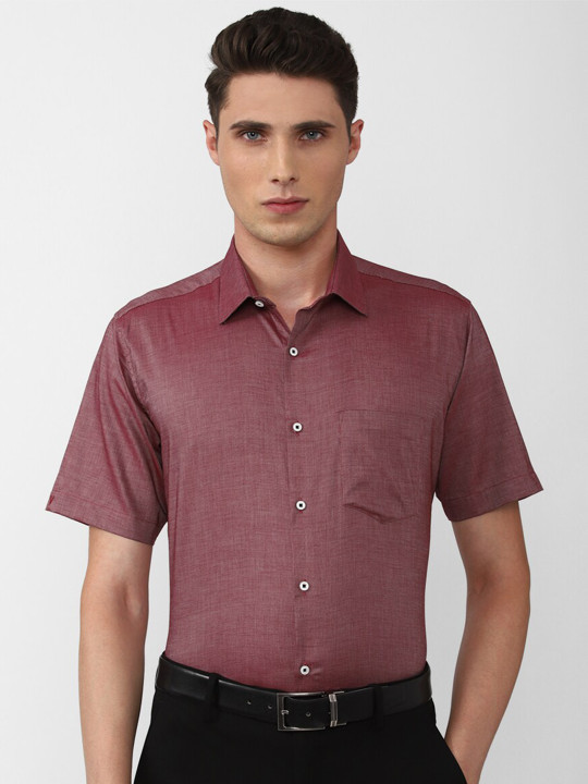Van Heusen Men Cotton Solid Regular Fit Formal Shirt