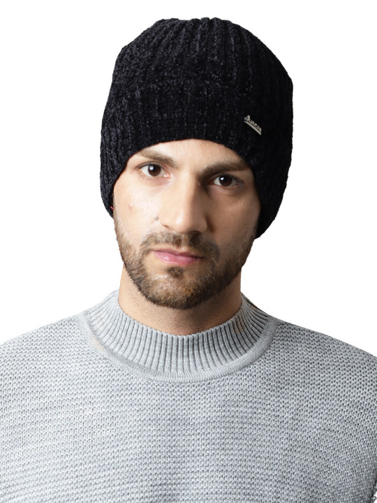 ELLIS Men Black Beanie
