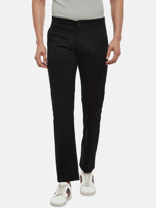 BYFORD by Pantaloons Men Solid Cotton Slim-Fit Track Pants