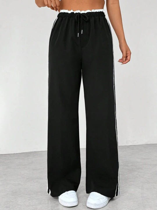 TABADTOD Women Relaxed Loose Fit Trousers