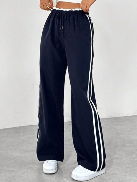 TABADTOD Women Relaxed Loose Fit Trousers