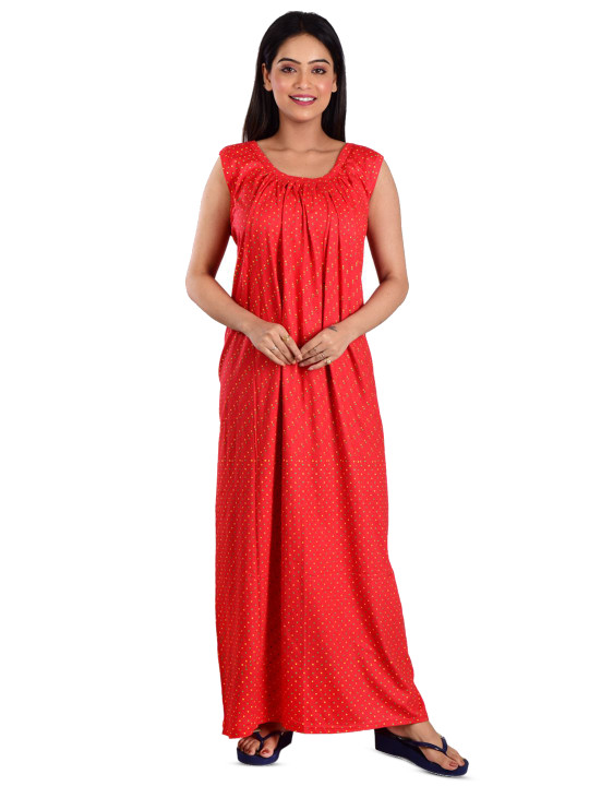 DUI KONNA Printed Maxi Nightdress