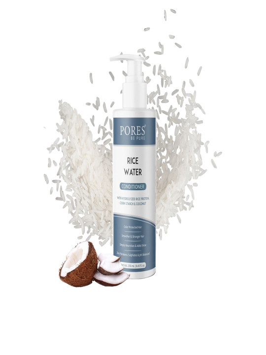 PORES Be Pure Set Of 3 Rice Water Conditioner With Corn Starch - 250ml Each