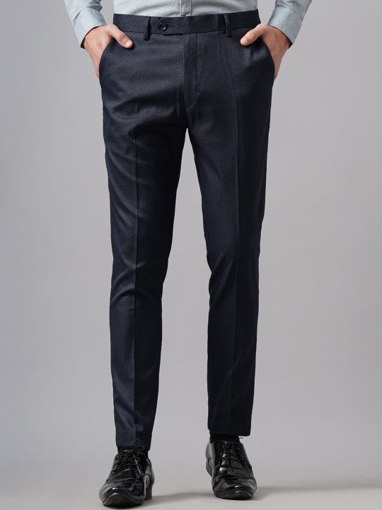 PAUL STREET Men Urban Slim Slim Fit Formal Trousers