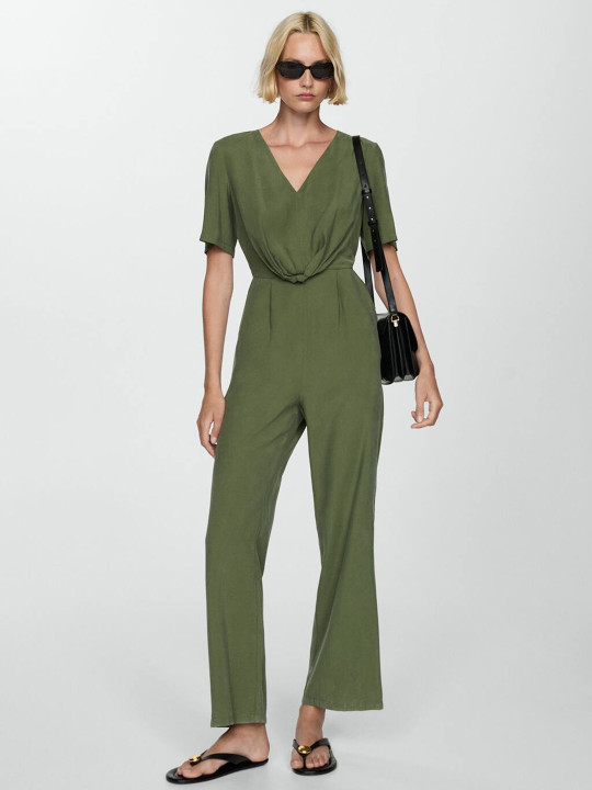 MANGO Knot Detailed Jumpsuit