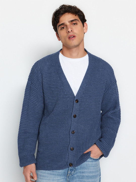 Trendyol Men Ribbed Cardigan