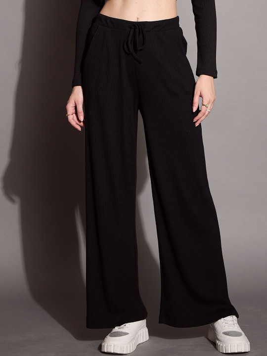 SASSAFRAS BASICS Women Solid Relaxed Fit Track Pants