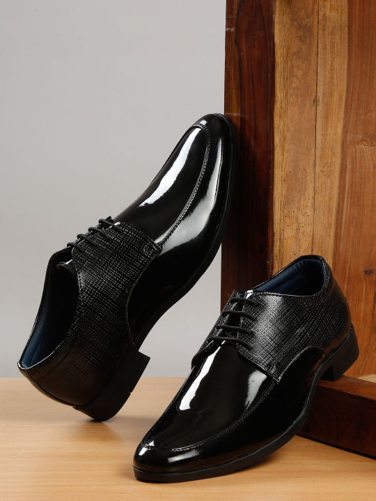 Kosher Men Round Toe Formal Derbys