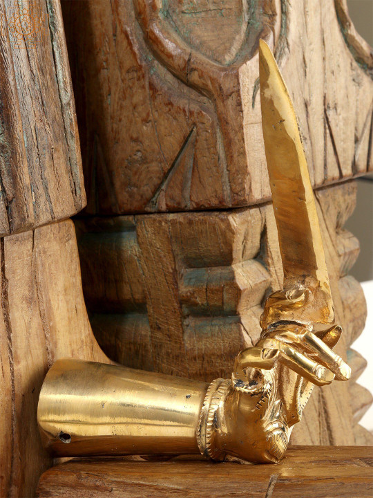 Exotic India Brass Easy to Clean Navratri Pooja Metalware