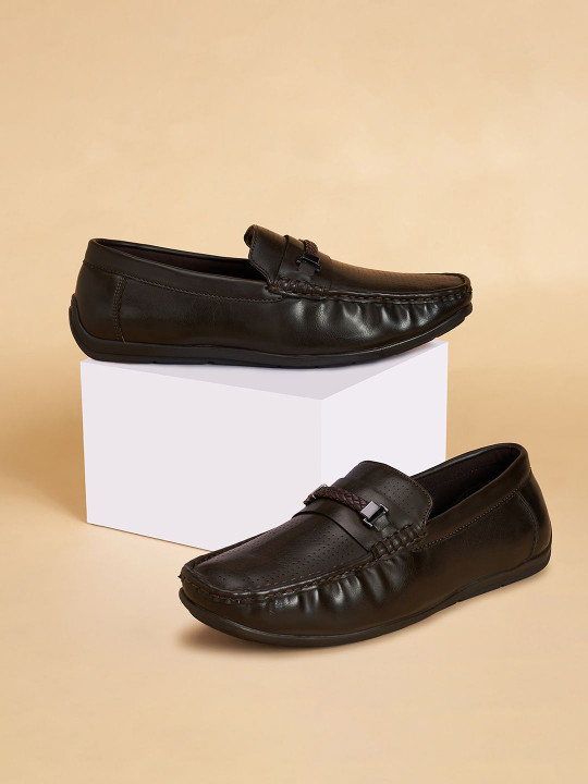 BYFORD by Pantaloons Men Textured Slip-On Driving Shoes