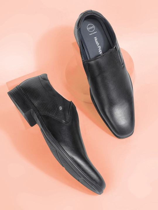 Hush Puppies Men Leather Formal Slip-Ons