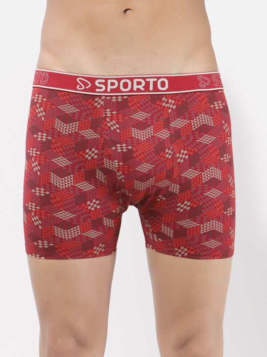 SPORTO Printed Pure Cotton Trunk SP-TR-M1031-RE-XS-1P