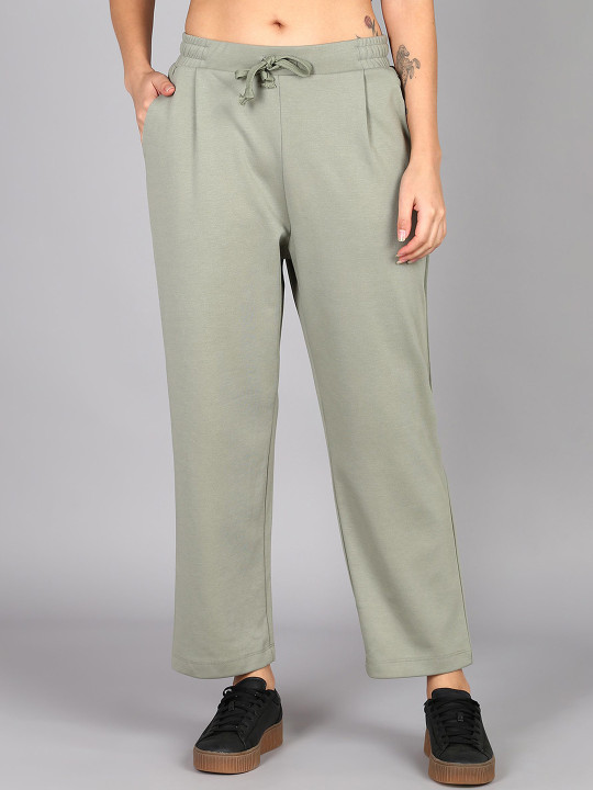 Alan Jones Women Relaxed Fit Mid Rise Track Pants