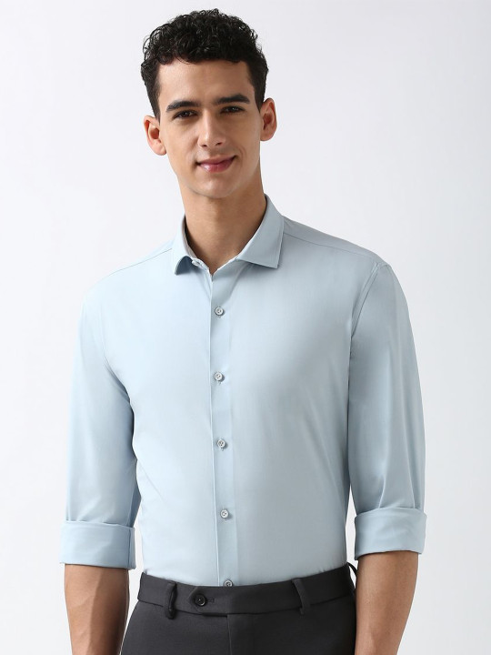 Peter England Men Super Slim Fit Opaque Formal Shirt