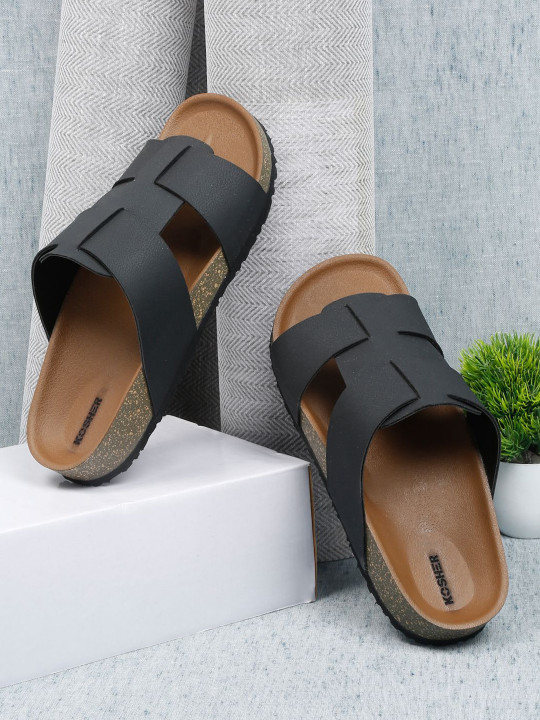 Kosher Men Slip-On Comfort Sandals