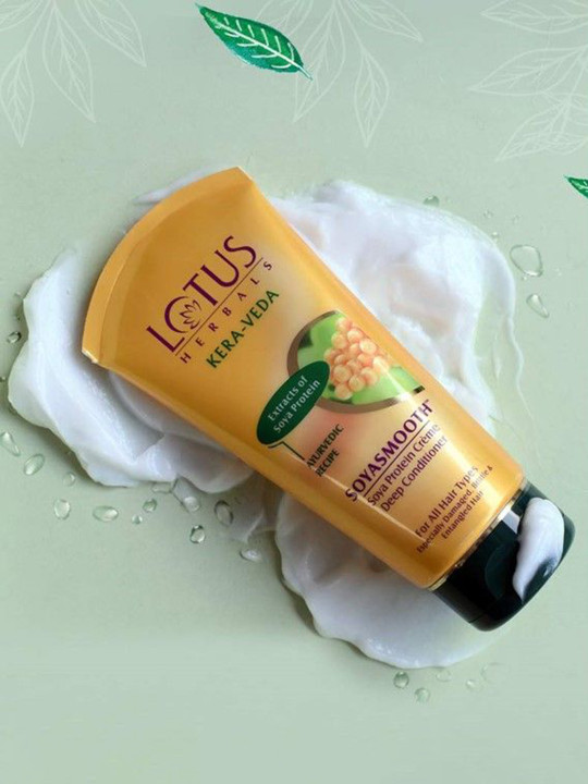 Lotus Herbals Kera-Veda Set Of 2 Soyasmooth Soya Protein Cream Deep Conditioner-150g Each