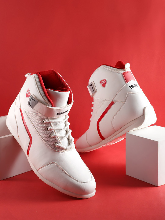 Price History of Ducati Men Mid-Top Sneakers (6) by Myntra from
