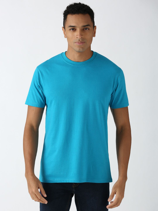 Peter England Casuals Men Raw Edge T-shirt